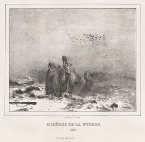Moralsk og filosofisk alfabet til brug for små og store børn: Krigens miseries (1812) af Nicolas Toussaint Charlet