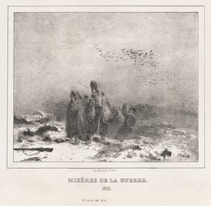 Moralsk og filosofisk alfabet til brug for små og store børn: Miseries of War 1812, 18 af Nicolas Toussaint Charlet