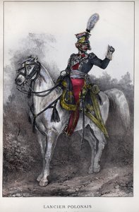 Officer polske Lancers af den kejserlige garde af Nicolas Toussaint Charlet