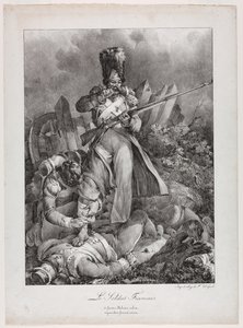 Den franske soldat Den franske soldat, 1818. af Nicolas Toussaint Charlet
