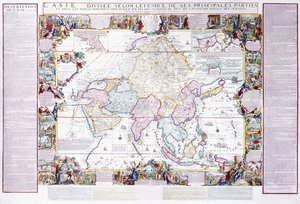 Kort over Asien, 1740