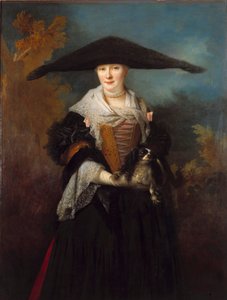 Portræt af det smukke Strasbourg-maleri af Nicolas de Largilliere (1656-1746) 1703 Strasbourg, Musee des Beaux Arts. af Nicolas de Largillière
