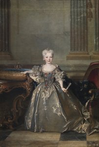 Infanta Mariana Victoria af Spanien, 1724 af Nicolas de Largillière