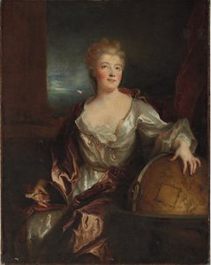 Portræt af Gabrielle Emilie bødkeren af ​​Breteuil, Marquise du Chatelet