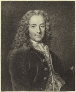 Voltaire (fotogravering) af Nicolas de Largillière