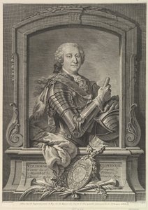 Portræt af Maréchal de Lowendal, 1700-tallet.