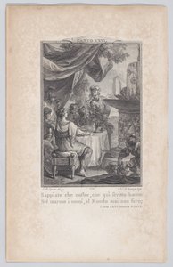 Canto 26, Stanza 39, fra Orlando Furioso, 1774., 1774. af Nicolas de Launay