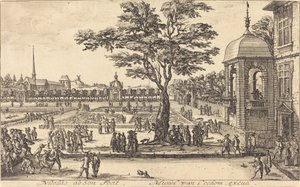Udsigt over en have af Nicolas de Son