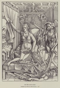 Døden og kvinden af Nicolaus Meldemann