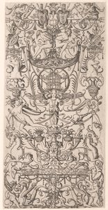 Ornamentpanel med fuglebur