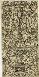 Ornamentpanel med Mars, God of Battles