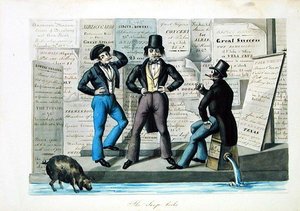 The Soap-lorks, ca. 1840 (akvarel på papir) af Nicolino Calyo