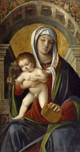 Triptykonpanel med Madonna og barn, 1490-1500