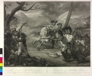 Den 19.10.1796 deltog ærkehertug Karl i slaget ved Emmendingen. af Nicolo Schiavonetti