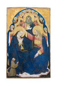 Kroning af Jomfruen med donor af franciskanerordenen, Niccolo