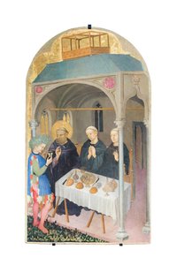 Sankt Benedikt drikker forgiftet vin