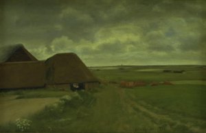 Ved et vestjysk teglværk. Gråvejr