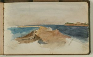 Udsigt over Øresund, ved at af fortene af Niels Larsen Stevns