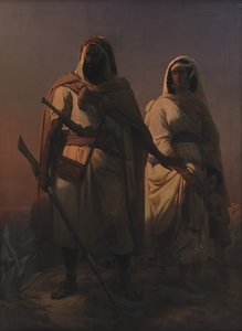 En arabisk familie i ørkenen