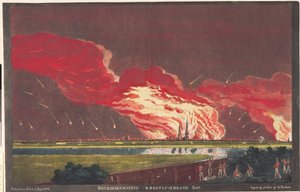 "Bombardamentets rædselsfuldste Nat. Kiøbenhavn den 4-5- Sept. 1807" af Niels Truslew