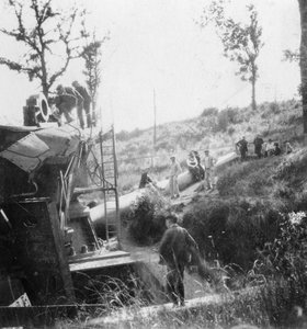 Big Bertha, den tyske pistol, der beskød Paris, Første Verdenskrig, c1918