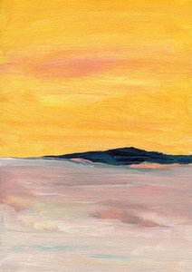 Abstrakt: Golden Horizon af Nikita Jariwala