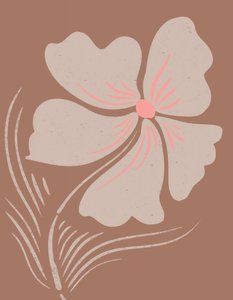 Jordnær boho-blomst af Nikita Jariwala