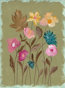 Maleriske blomster i haven