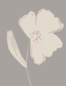 Blid, lyserød blomst af Nikita Jariwala