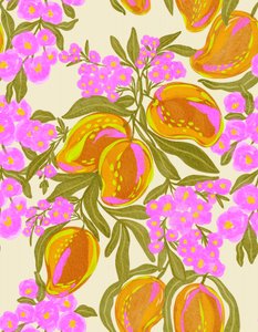 Farvestrålende mangoblomster af Nikita Jariwala