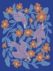Fantastiske fugle og blomster af Nikita Jariwala