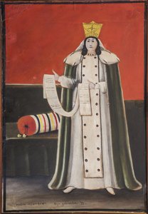 Reine Tamar (Thamar) de Georgie (Ga60-1213) - Dronning Tamar per Pirozmani (Pirozmanashvili), Nik (1862-1918). Olie og pap, størrelse: 90x70
