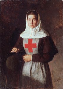 En sygeplejerske, 1886 af Nikolai Aleksandrovich Yaroshenko