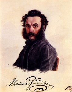 Portræt af Decembrist Ivan Horbachevsky 1800-1869, 1837 af Nikolai Alexandrovich Bestuzhev