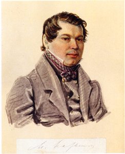 Portræt af Decembrist Mikhail Naryshkin 1798-1863, 1832-1833 af Nikolai Alexandrovich Bestuzhev