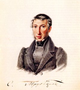 Portræt af decembrist prins Sergei Petrovich Trubetskoy 1790-1860, 1839