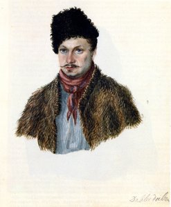 Portræt af Decembrist Vasily Davydov 1793-1855, 1839