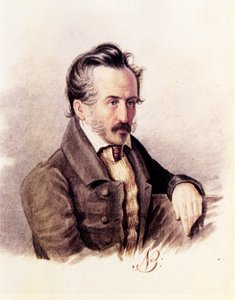 Portræt af decembristgreve Sergey Volkonsky 1788-1865, 1840