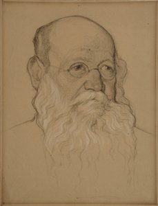 Portræt af den revolutionære grev Pyotr A. Kropotkin 1842-1921, 1920-1921