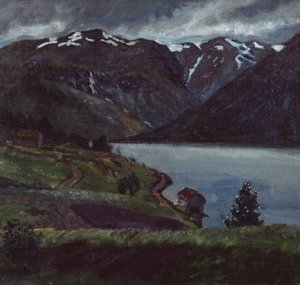 Bådehus af Nikolai Astrup
