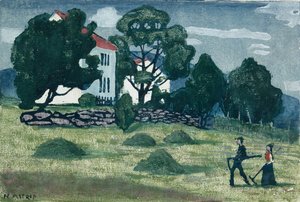 Hjemme fra arbejde af Nikolai Astrup