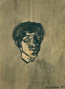 Lille selvportræt af Nikolai Astrup