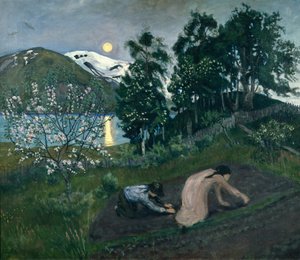 Forårsaften i haven af Nikolai Astrup