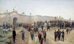 Tyrkisk kapitulation ved Nikopol den 4. juni 1877
