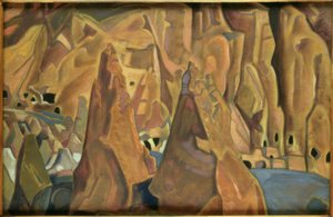 Carlsbad Caverns / maleri af N.K. Roerich af Nikolai Konstantinowitsch Roerich