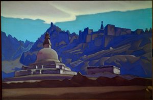 Grabbauten. Ladakh af Nikolai Konstantinowitsch Roerich