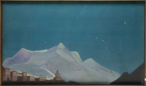 Hemis, kloster / maleri af N.K. Roerich af Nikolai Konstantinowitsch Roerich