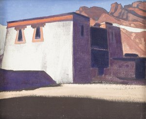 Sharugon Kloster, Tibet, 1928 af Nikolai Konstantinowitsch Roerich