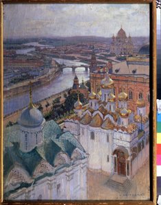 Udsigt over Moskva fra Ivan Det Store Klokketårn. Maleri af Nikolai Nikolayevich Gritsenko (1856-1900), olie på lærred af Nikolai Nikolaevich Gritsenko