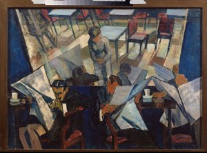 Tsafe (Tsafe) - Peinture af Nikolay Pavlovich Ulyanov (Ulyanov) (1875-1949), huile sir toile
